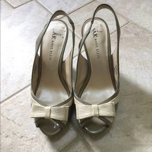 Anne Klein slung back heels